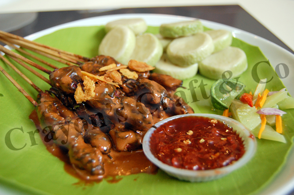 Replika Makanan Sate Ayam Madura