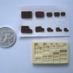 cetakan mini clay coklat